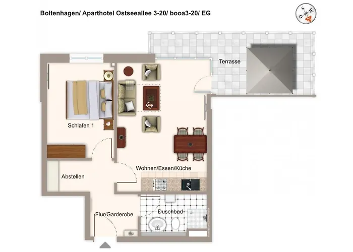 Ostseeallee Ostseeallee 3-20 Apartman 4*